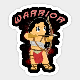 Warrior Woman of the Forest Sticker